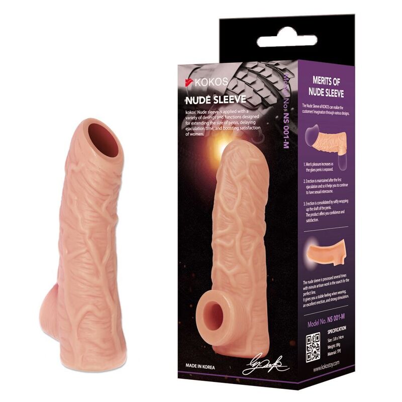 Насадка на член Kokos Nude Sleeve NS 001 S Насадка на член Kokos Nude Sleeve NS 001 S