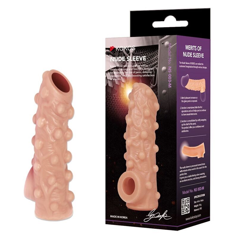 Насадка на член Kokos Nude Sleeve NS 003 S Насадка на член Kokos Nude Sleeve NS 003 S