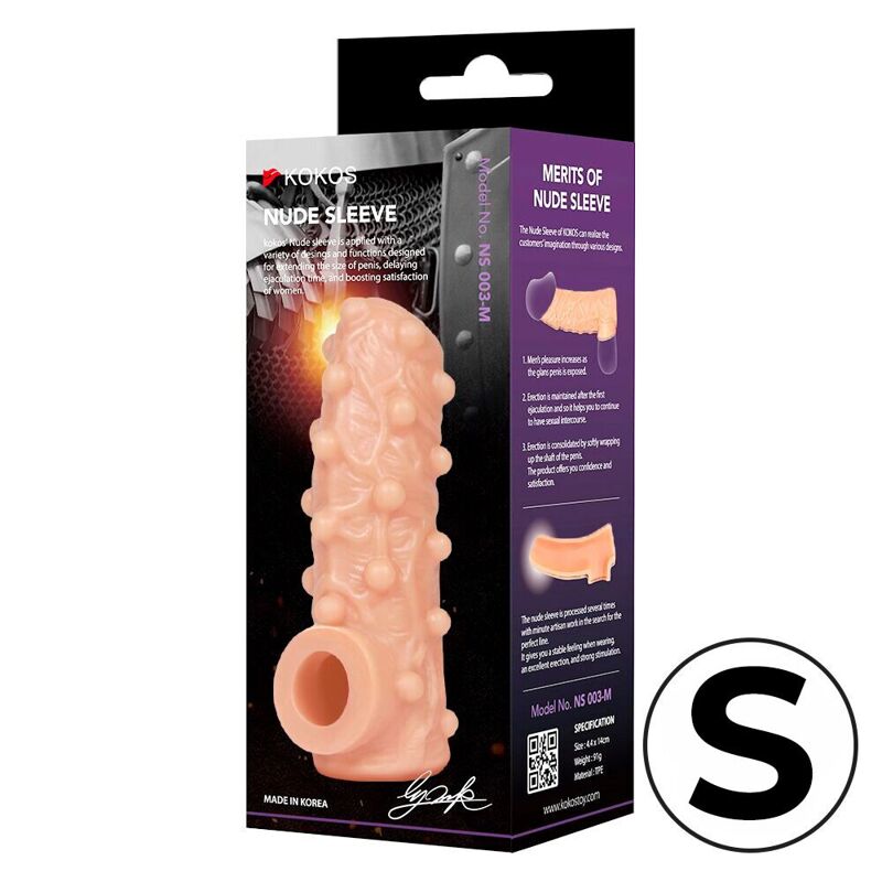 Насадка на член Kokos Nude Sleeve NS 003 S Насадка на член Kokos Nude Sleeve NS 003 S