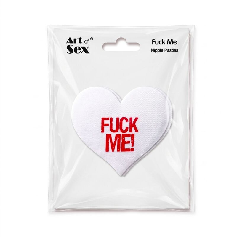 Пестис-сердечки Art of Sex - Fuck me, белый