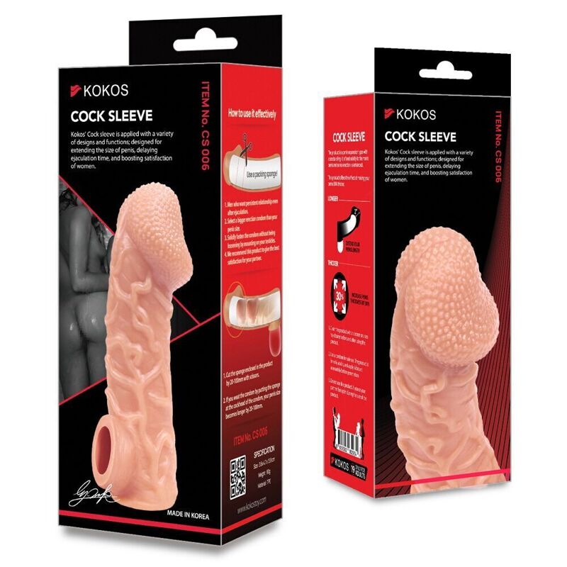 Насадка на член Kokos Cock Sleeve CS 006 S (мятая упаковка!!!)