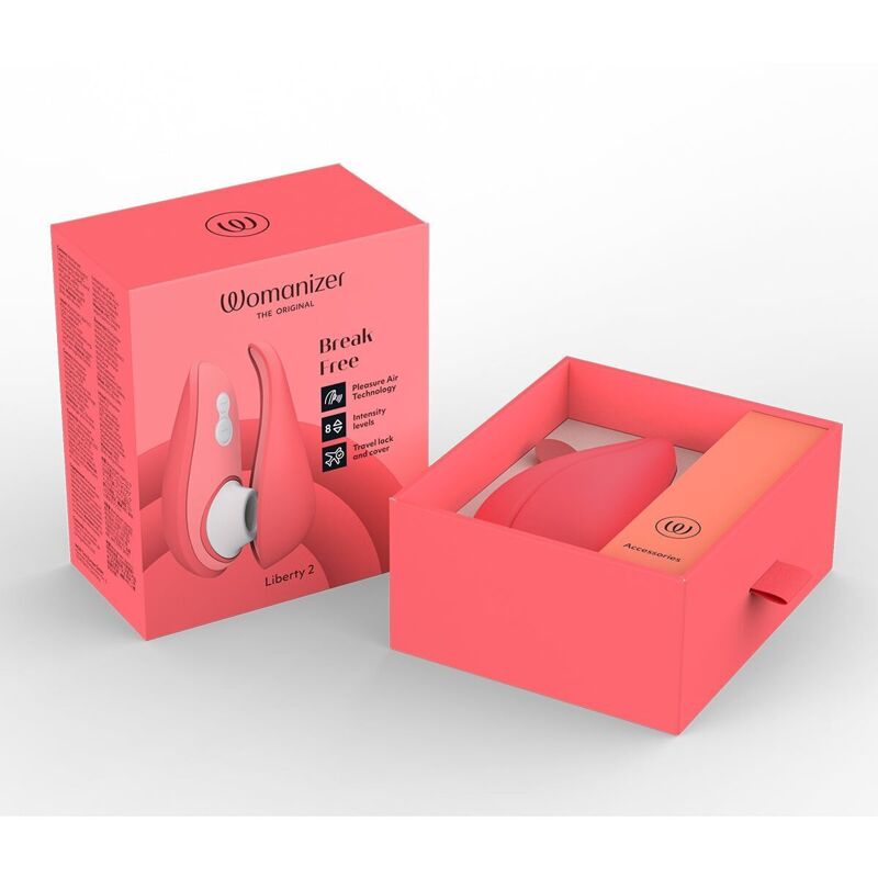 Вакуумный клиторальный стимулятор Womanizer Liberty 2 Vibrant Rose (мятая упаковка!!!) Вакуумный клиторальный стимулятор Womanizer Liberty 2 Vibrant Rose (мятая упаковка!!!)