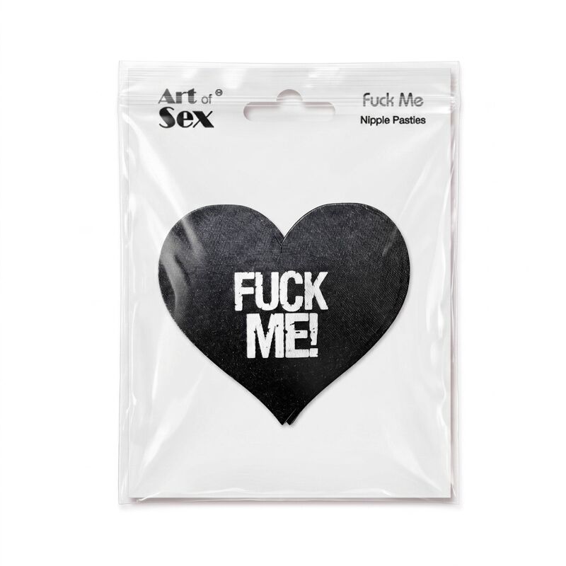 Пестис-сердечки Art of Sex - Fuck me, черный Пестис-сердечки Art of Sex - Fuck me, черный