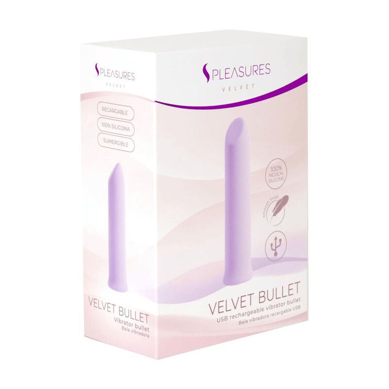 Вибропуля S Pleasures Velvet Bullet Candy Purple Вибропуля S Pleasures Velvet Bullet Candy Purple
