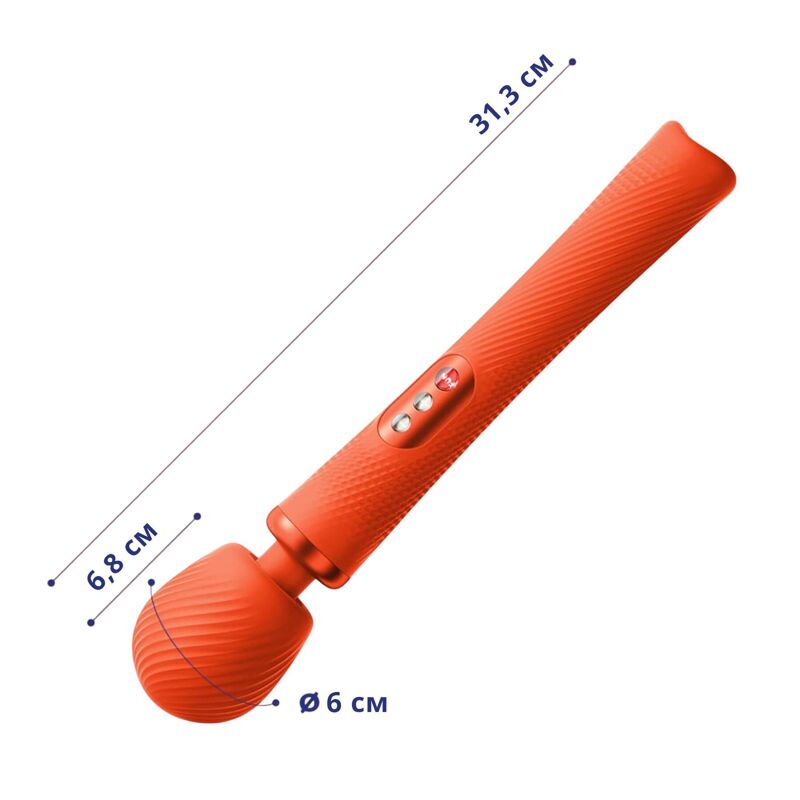 Вибромассажер Fun Factory VIM Vibrating Wand sunrise orange (мятая упаковка!!!) Вибромассажер Fun Factory VIM Vibrating Wand sunrise orange (мятая упаковка!!!)