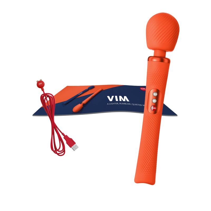 Вибромассажер Fun Factory VIM Vibrating Wand sunrise orange (мятая упаковка!!!) Вибромассажер Fun Factory VIM Vibrating Wand sunrise orange (мятая упаковка!!!)