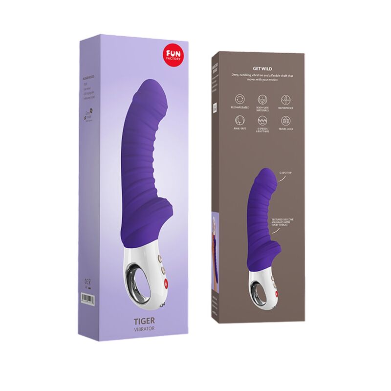 Вибратор для точки G Fun Factory TIGER violet (мятая упаковка!!!) Вибратор для точки G Fun Factory TIGER violet (мятая упаковка!!!)