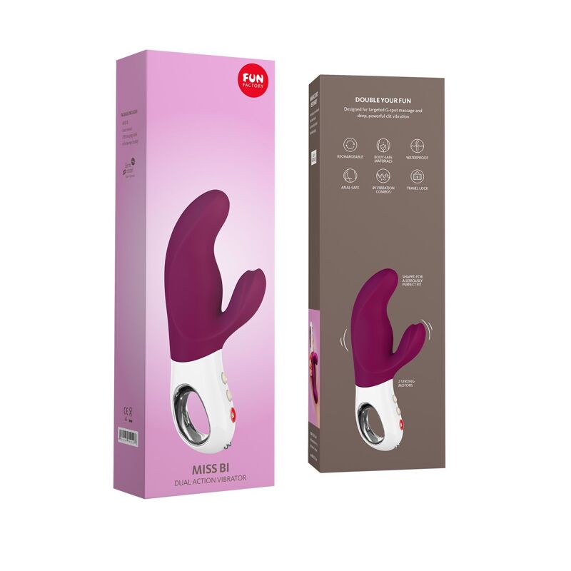 Вибратор-кролик Fun Factory MISS BI grape/white (мятая упаковка!!!) Вибратор-кролик Fun Factory MISS BI grape/white (мятая упаковка!!!)