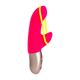 Мини вибратор-кролик со стимулирующей лентой Fun Factory AMORINO pink/neon yellow (мятая упаковка!!!)