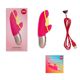 Мини вибратор-кролик со стимулирующей лентой Fun Factory AMORINO pink/neon yellow (мятая упаковка!!!)