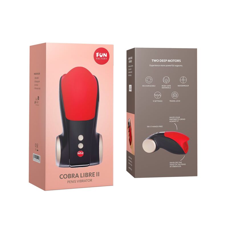 Мастурбатор для головки пениса Fun Factory COBRA LIBRE II black/red (мятая упаковка!!!) Мастурбатор для головки пениса Fun Factory COBRA LIBRE II black/red (мятая упаковка!!!)