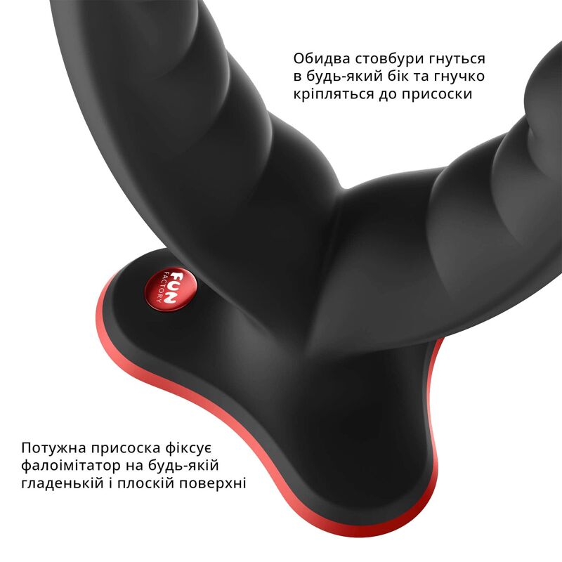 Двойной фаллоимитатор Fun Factory RYDE black (мятая упаковка!!!) Двойной фаллоимитатор Fun Factory RYDE black (мятая упаковка!!!)
