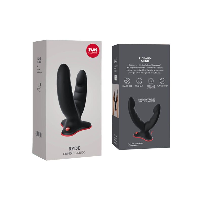 Двойной фаллоимитатор Fun Factory RYDE black (мятая упаковка!!!) Двойной фаллоимитатор Fun Factory RYDE black (мятая упаковка!!!)