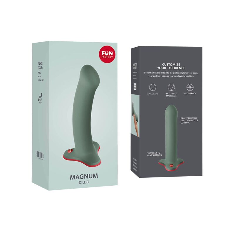 Фаллоимитатор Fun Factory MAGNUM, оливковый (мятая упаковка!!!) Фаллоимитатор Fun Factory MAGNUM, оливковый (мятая упаковка!!!)