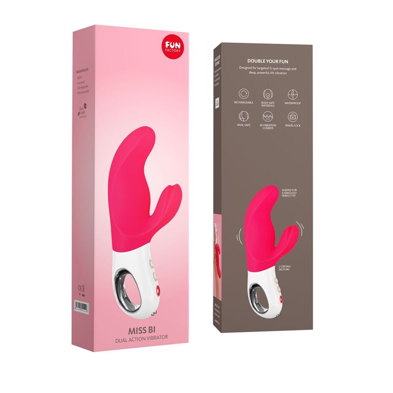 Вибратор-кролик Fun Factory MISS BI pink/white (мятая упаковка!!!) Вибратор-кролик Fun Factory MISS BI pink/white (мятая упаковка!!!)