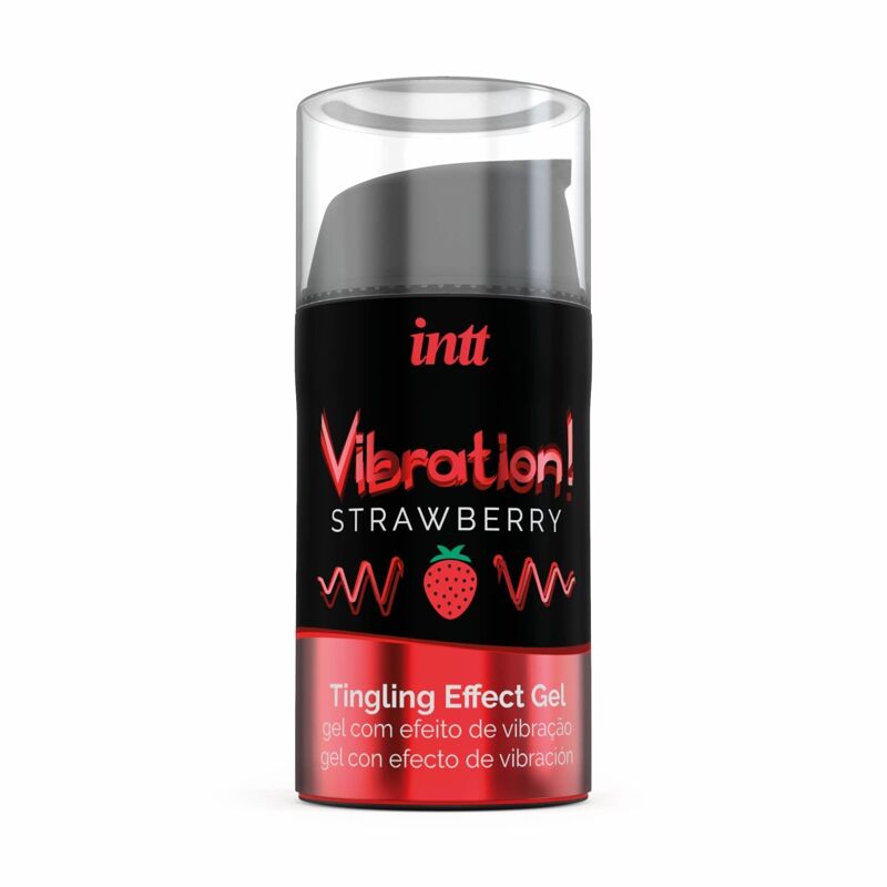 Жидкий вибратор Intt Vibration Strawberry (15 мл) (надорвана упаковка!!!) Жидкий вибратор Intt Vibration Strawberry (15 мл) (надорвана упаковка!!!)