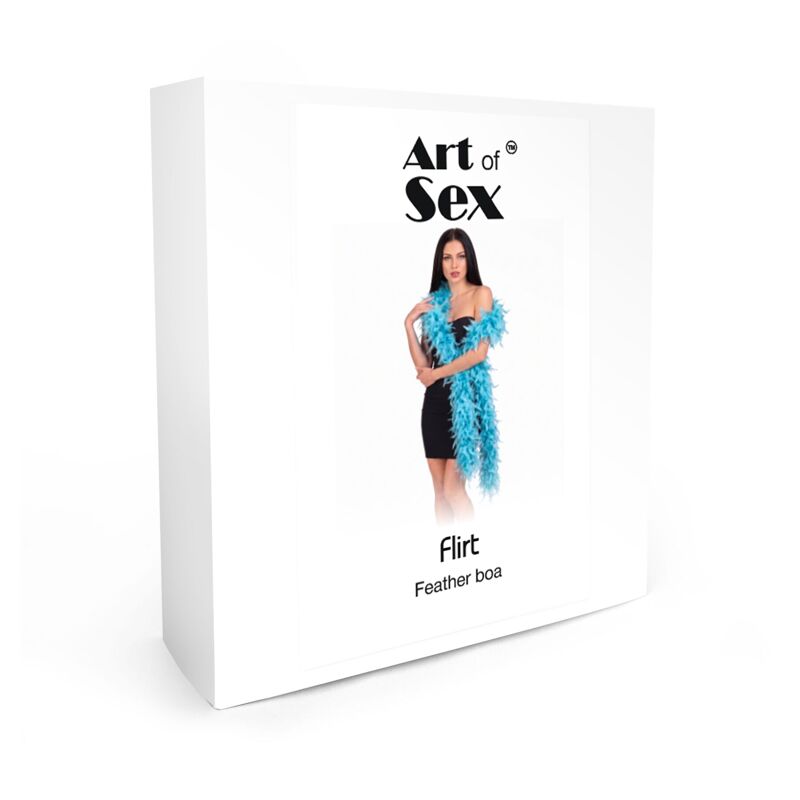 Боа из перьев Art of Sex, длина 2 метра, цвет голубой Боа из перьев Art of Sex, длина 2 метра, цвет голубой