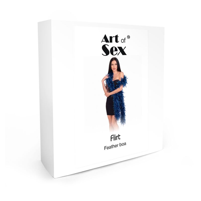 Боа из перьев Art of Sex, длина 2 метра, цвет синий Боа из перьев Art of Sex, длина 2 метра, цвет синий
