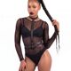 Женская портупея с шипами Art of Sex - Milana, экокожа, размер XS-2XL, цвет черный