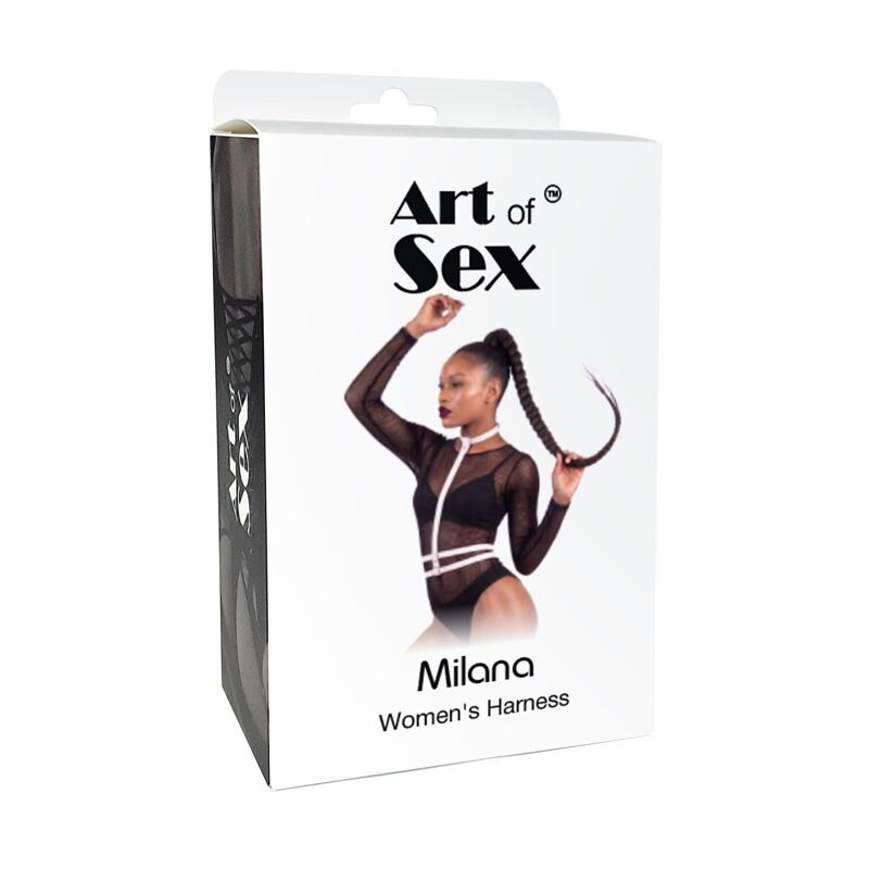 Женская портупея Art of Sex - Milana, экокожа, размер XS-2XL, цвет белый Женская портупея Art of Sex - Milana, экокожа, размер XS-2XL, цвет белый