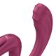 Вагінально-кліторальний вібратор Satisfyer G for Goddess 3 Wine Red, 2 мотори