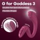 Вагінально-кліторальний вібратор Satisfyer G for Goddess 3 Wine Red, 2 мотори