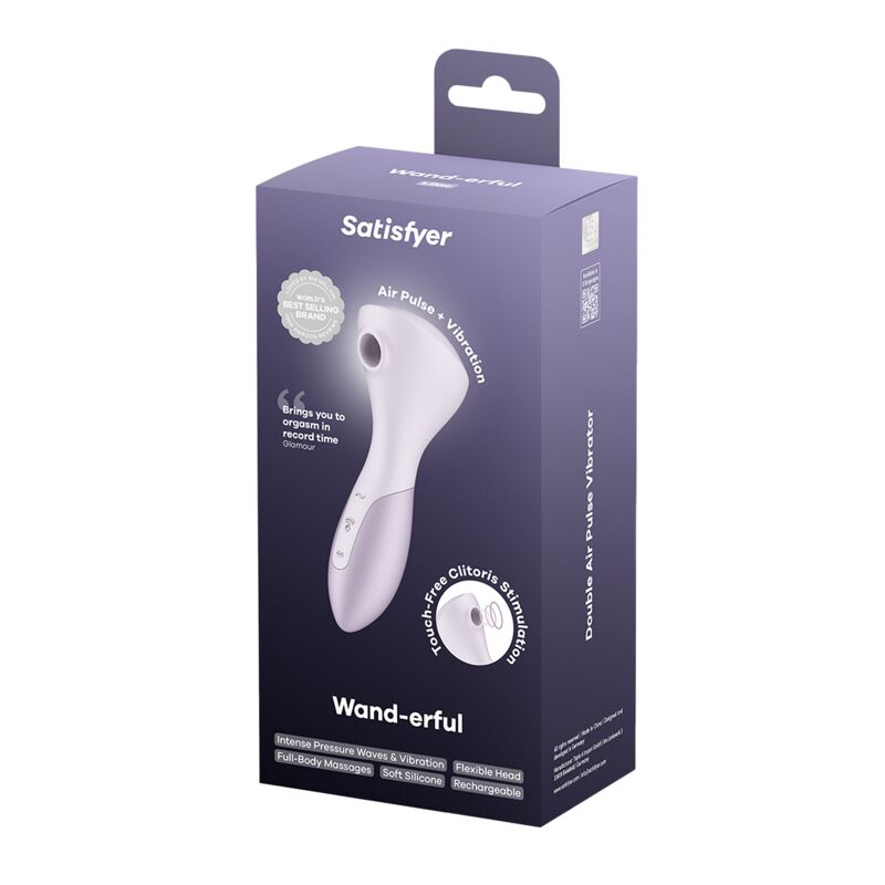Вибромассажер Satisfyer Wand-erful с вакуумной клиторальной стимуляцией Вибромассажер Satisfyer Wand-erful с вакуумной клиторальной стимуляцией