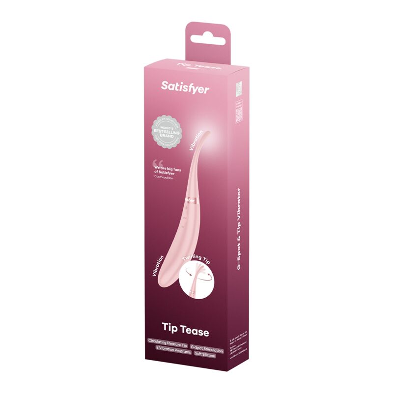 Вібратор Satisfyer Tip Tease Rose Вібратор Satisfyer Tip Tease Rose