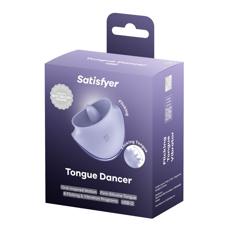 Вибростимулятор для клитора Satisfyer Tongue Dancer с язычком Вибростимулятор для клитора Satisfyer Tongue Dancer с язычком