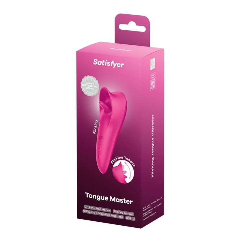 Вибростимулятор для клитора Satisfyer Tongue Master с язычком Вибростимулятор для клитора Satisfyer Tongue Master с язычком