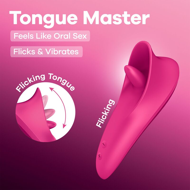 Вибростимулятор для клитора Satisfyer Tongue Master с язычком Вибростимулятор для клитора Satisfyer Tongue Master с язычком