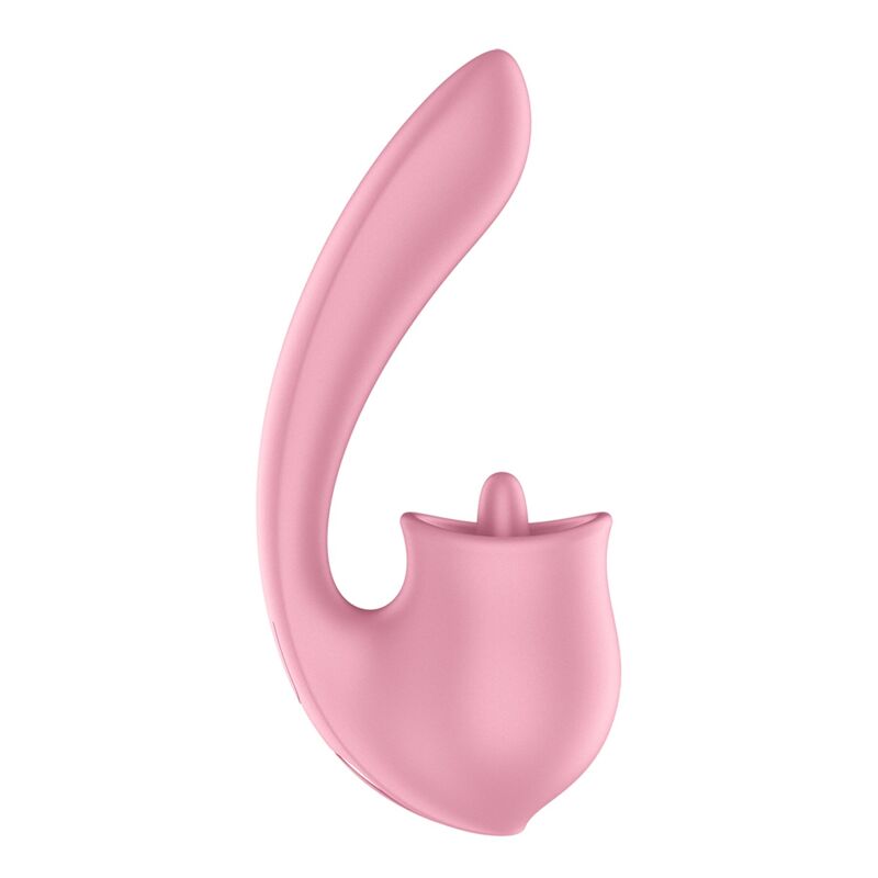 Вагінально-кліторальний вібратор Satisfyer Tongue Genius з язичком