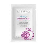 Пробник лубриканта Wicked Simply Aqua Passion Fruit (маракуйя) на водной основе, 3 мл