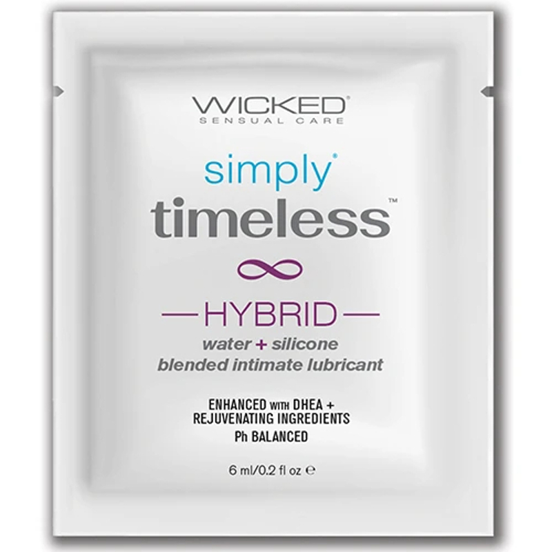 Пробник гібридного лубриканта Wicked Simply Timeless Hybrid без гліцерину, 6 мл