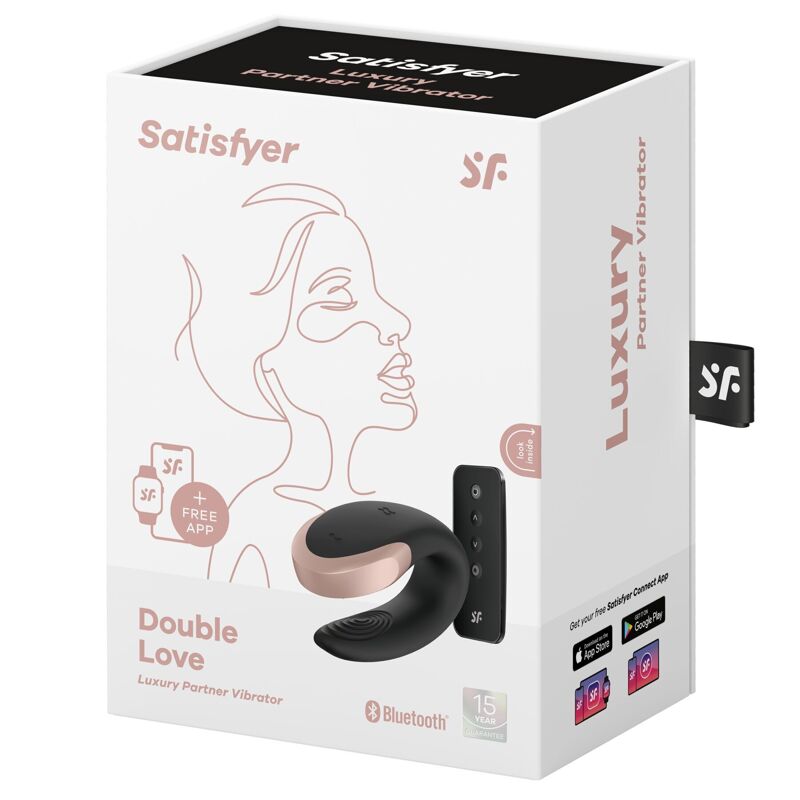 Смарт-вібратор для пар Satisfyer Double Love (Black) (м'яте паковання!!!) Смарт-вібратор для пар Satisfyer Double Love (Black) (м'яте паковання!!!)
