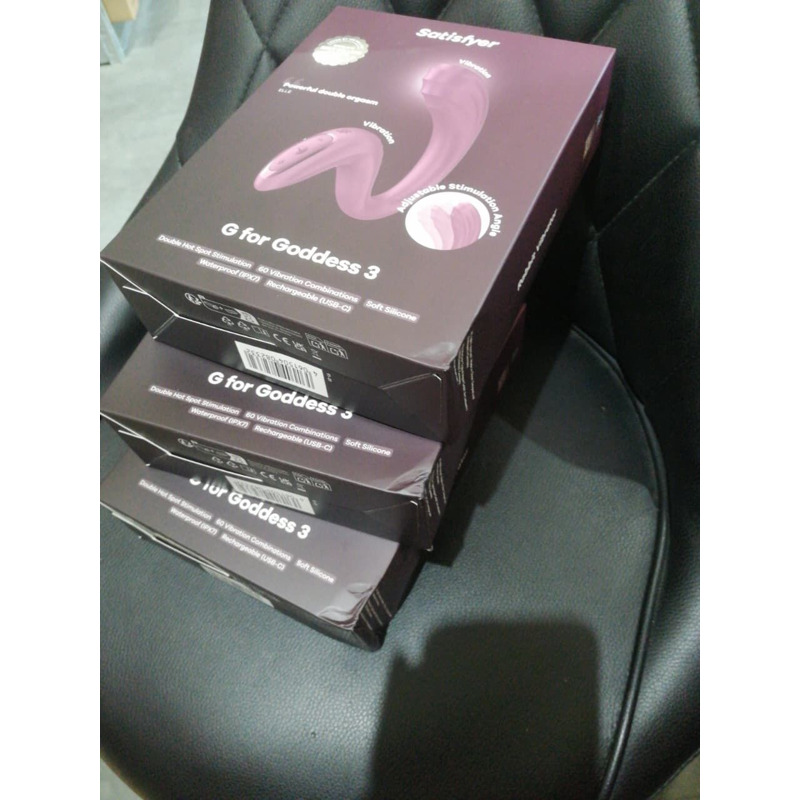 Вагінально-кліторальний вібратор Satisfyer G for Goddess 3 Wine Red (м'яте паковання!!!)