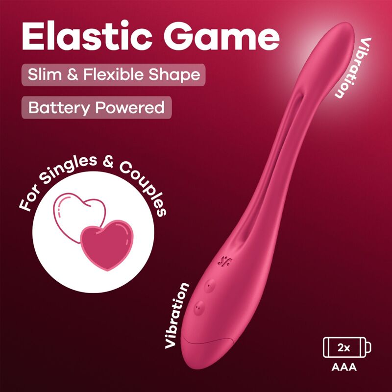Універсальний гнучкий вібратор для пар Satisfyer Elastic Game Battery Series (м'яте паковання!!!) Універсальний гнучкий вібратор для пар Satisfyer Elastic Game Battery Series (м'яте паковання!!!)