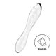 Двосторонній скляний дилдо Satisfyer Dazzling Crystal 1 Transparent (м'яте паковання!!!)