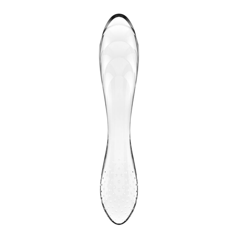 Двосторонній скляний дилдо Satisfyer Dazzling Crystal 1 Transparent (м'яте паковання!!!) Двосторонній скляний дилдо Satisfyer Dazzling Crystal 1 Transparent (м'яте паковання!!!)