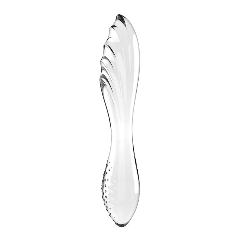 Двосторонній скляний дилдо Satisfyer Dazzling Crystal 1 Transparent (м'яте паковання!!!) Двосторонній скляний дилдо Satisfyer Dazzling Crystal 1 Transparent (м'яте паковання!!!)
