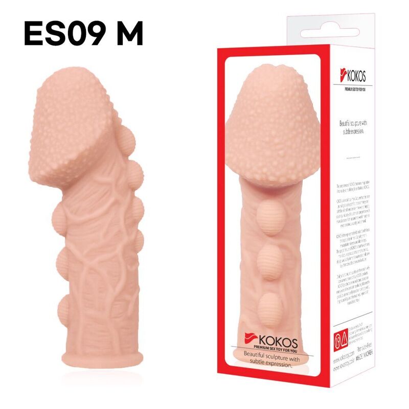 Насадка на член Kokos Extreme Sleeve ES.09 розмір M (тріснуло паковання!!!) Насадка на член Kokos Extreme Sleeve ES.09 розмір M (тріснуло паковання!!!)