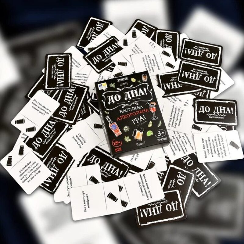 Игра для взрослых Strateg «До Дна!» для весёлой компании, 110 карточек, 18+ Игра для взрослых Strateg «До Дна!» для весёлой компании, 110 карточек, 18+