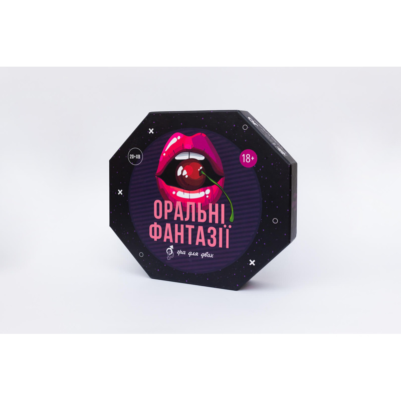 Интимная игра для двоих «Оральные фантазии» с заданиями и аксессуарами, 18+, украинский язык