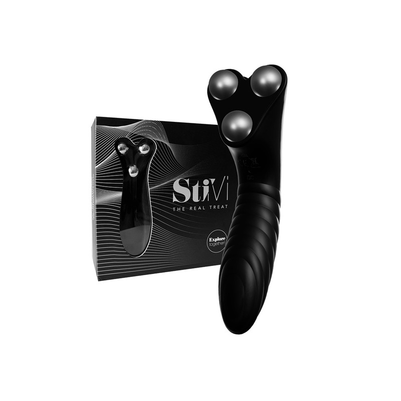 Вибратор для пар StiVi - The Real Threat Partner Vibrator - Black Вибратор для пар StiVi - The Real Threat Partner Vibrator - Black