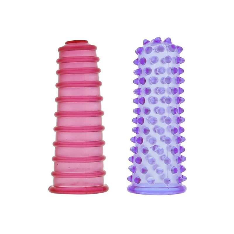 Насадки на палец ребристые DreamToys Favorites Lust Fingers разноцветные