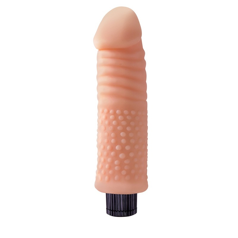 Вибратор реалистичный с рельефом Chisa Real Touch Cock No.05, бежевый Вибратор реалистичный с рельефом Chisa Real Touch Cock No.05, бежевый