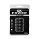 Эрекционное кольцо многоярусное Chisa GK Power, с рельефом, черный