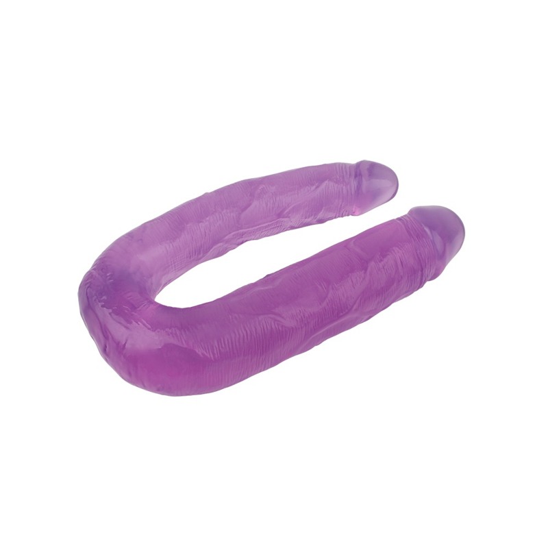 Фаллоимитатор двойной Chisa Hi-Rubber, фиолетовый Фаллоимитатор двойной Chisa Hi-Rubber, фиолетовый