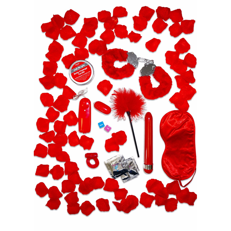 Набор БДСМ игрушек подарочный Toy Joy Romance Gift Set, красный Набор БДСМ игрушек подарочный Toy Joy Romance Gift Set, красный