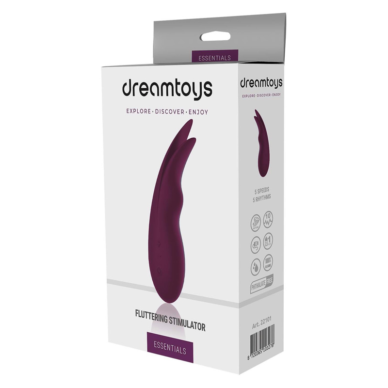 Вибратор для клитора и сосков Dream Toys Essentials Fluttering Stimulator, фиолетовый Вибратор для клитора и сосков Dream Toys Essentials Fluttering Stimulator, фиолетовый